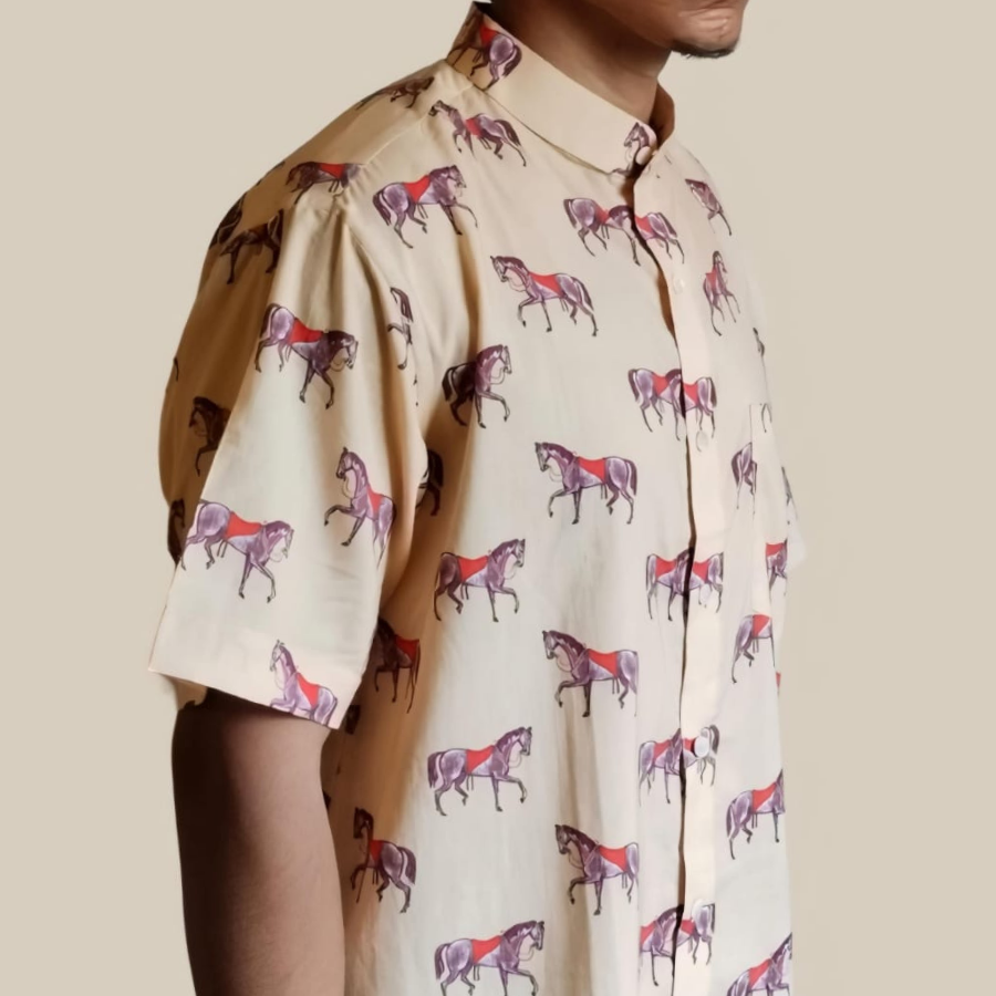 Stallion Shirt-Beige