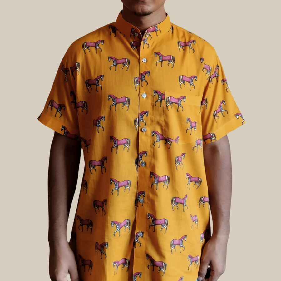 Stallion Shirt-Mustard