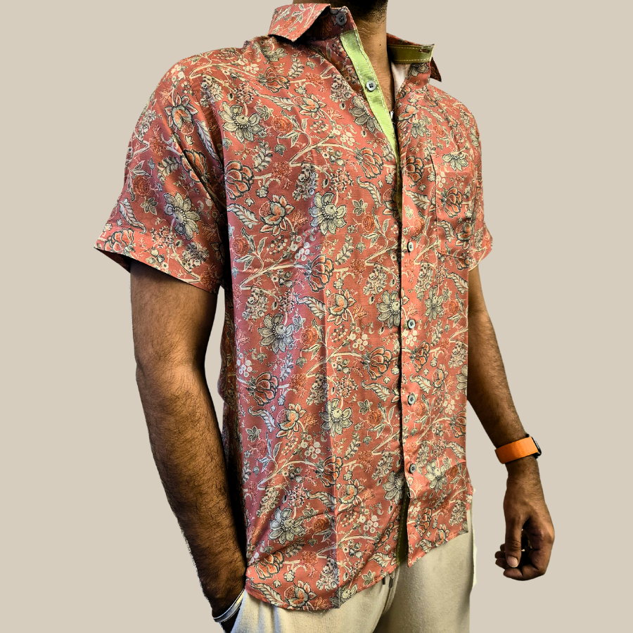 Dusty Salmon Flora Shirt
